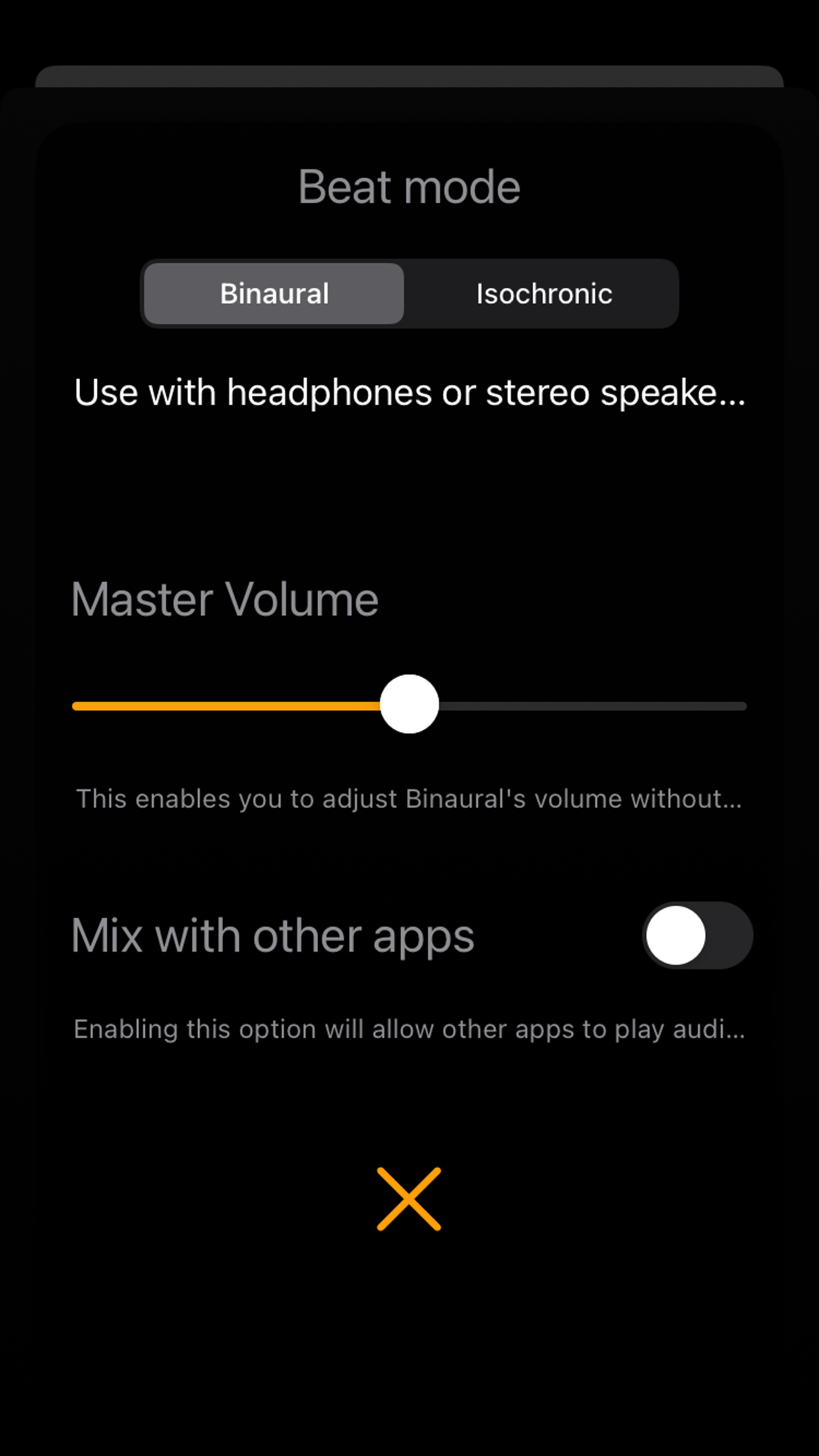 Binaural Beats screenshot