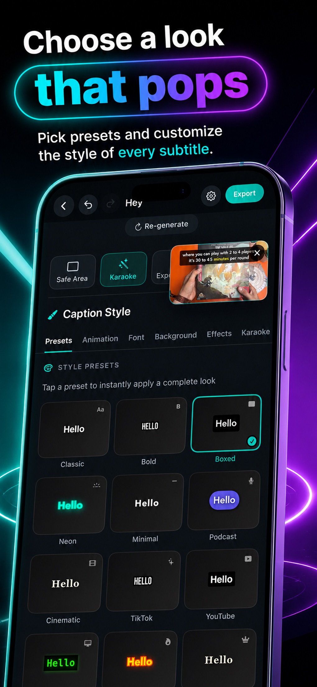 Captions AI screenshot