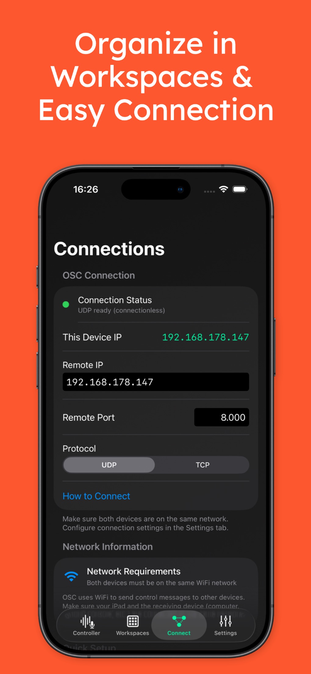 OSC Controller screenshot
